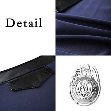 EDENIGHT Police Costume for Women Sexy Cop Costume Lingerie Uniform Cosplay Outfits