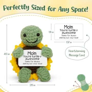 OASSIE Gifts for Moms - Adorable Turtle Crochet for Mother's Day
