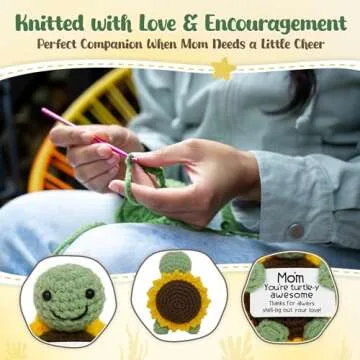 OASSIE Gifts for Moms - Adorable Turtle Crochet for Mother's Day