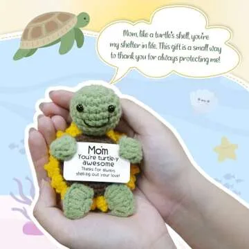 OASSIE Gifts for Moms - Adorable Turtle Crochet for Mother's Day