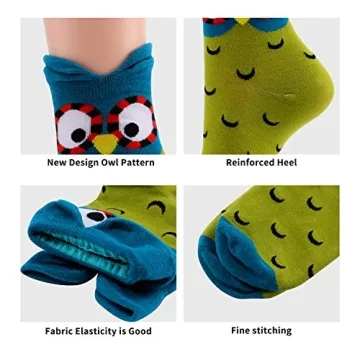 Jeasona Women's Cute Owl Socks for Gifts and Comfort