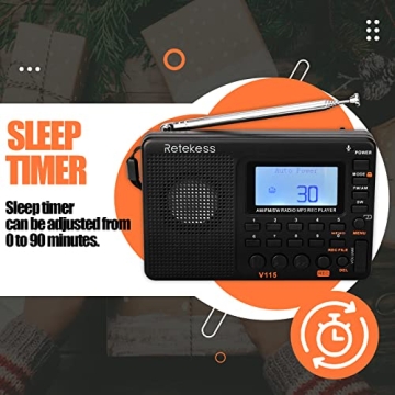 Retekess V115 Portable Digital Radio with Presets