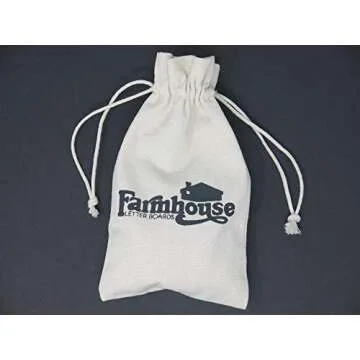 Christmas Letter Set for Changeable Felt Letter Boards, 3/4" Characters (Includes Christmas Symbols, Full Holiday Words) & Burlap Storage Bag (Red/White (Christmas))