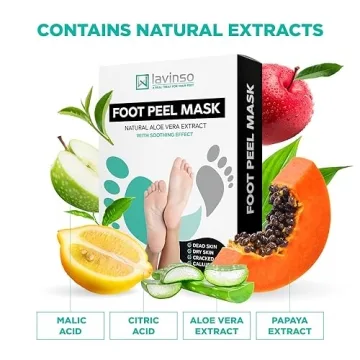 Lavinso Foot Peel Mask – Exfoliating & Dead Skin Remover