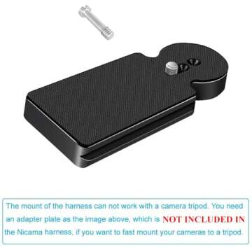 Nicama Dual Shoulder Camera Harness for 2 Cameras, Carrier Chest Vest with Side Holster for Canon 6D 600D 5D2 5D3 Nikon D800 Sony A7S A7R Panasonic Olympus DSLR Cameras HiKing Climbing Wedding Travel