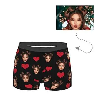 Byxhuc Personalized Underwear for Men Father Husband Boyfriend Valentines Day Gifts for Him Boyfrien...