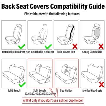 Frienda 15 Pieces Moon and Stars Car Seat Cover Full Set for Women Men Upgrade Thick Front Covers Universal Steering Wheel Separate Headrest Belt Pads Auto Truck (Star Pattern)