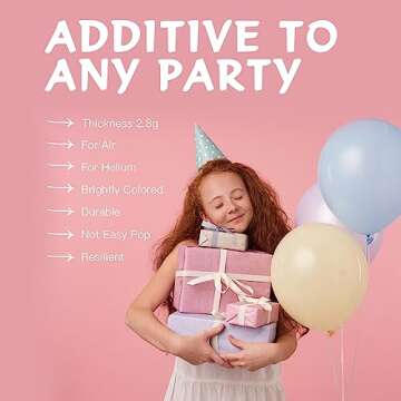 YALLOVE 120 Latex Balloons - Assorted Colors for Parties