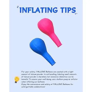 YALLOVE 120 Latex Balloons - Assorted Colors for Parties