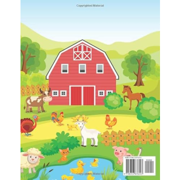 Farm Animals Coloring Book for Creative Kids Ages 2-6 | Fun Gift