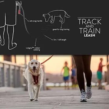 EzyDog Track and Train Leash - 16-Foot Premium Training Lead