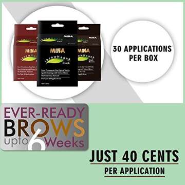 Mina ibrow Hair Color Medium Brown|Natural Spot coloring Hair Tinting Powder, Water and Smudge Proof | No Ammonia, No Lead with 100% Gray Converge|Vegan and Cruelty free