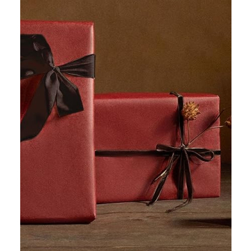 Elegant Brown Velvet Ribbon 25 Yards for Gift Wrapping