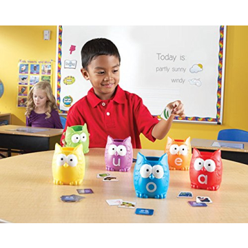 Vowel Owls Sorting Set - Engage Learning Fun for Kids