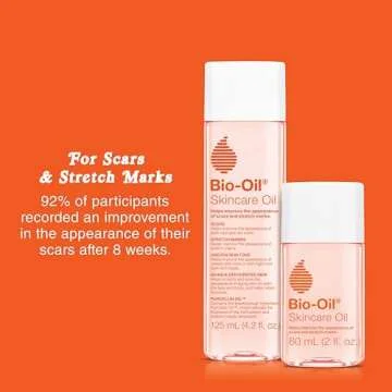 Bio-Oil Skincare Body Oil Bundle, Serum for Scars & Stretch Marks, Face and Body Moisturizer with Vitamin E & A for Sensitive Dry Skin, 4.2 oz and 2 oz Bottles