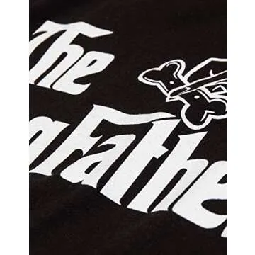 Ann Arbor T-shirt Co. The Dogfather | Funny, Cute Dog Father Dad Owner Pet Doggo Pup Fun Humor T-Shirt-(Adult,L)