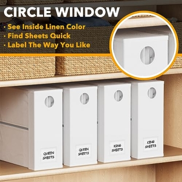 SpaceAid Bed Sheet Organizers for Beautiful Linen Storage