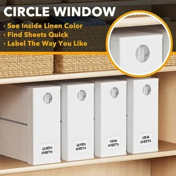 SpaceAid Bed Sheet Organizers for Beautiful Linen Storage