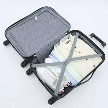 Travelers Club Midtown Hardside Luggage Travel, Black, 4-Piece Set