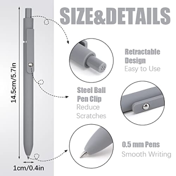 DIBALIYI Quick Dry Ink Gel Pens for Effortless Writing