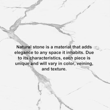 Homary Modern Marble Round End Table Stylish Side Table