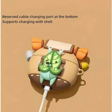 Cute Silicone Korok Case for Airpods Pro with Keychain