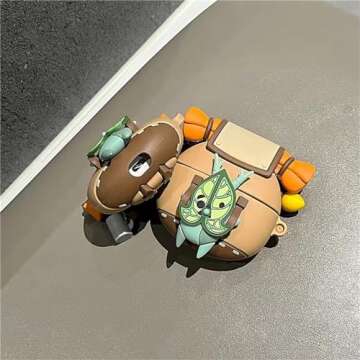 Cute Silicone Korok Case for Airpods Pro with Keychain