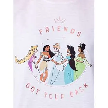 INTIMO Disney Womens' Princesses Character Friends Sleep Pajama Set Short (XX-Large) Pink