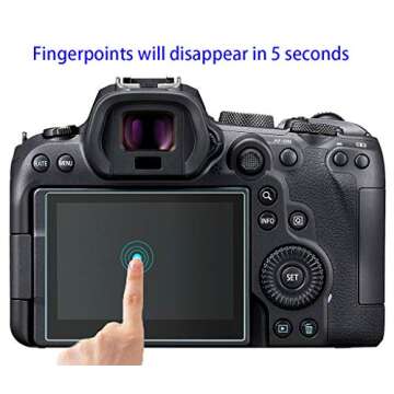 HUIPUXIANG Canon EOS R6 R7 Screen Protector 9H
