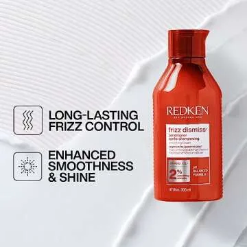 Redken Frizz Dismiss Conditioner Anti Frizz Sulfate Free for hair, 33.8 fl. Oz | Packaging May Vary