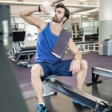 BOBOR Gym Towels Set - Super Soft Microfiber - 3 Pack