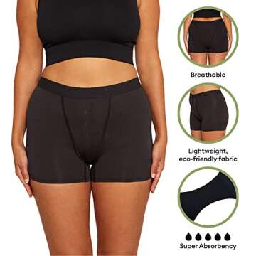 THINX Boyshort Period Underwear - Eco-Friendly & Comfortable