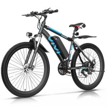 Vivi Electric Bike for Adults 26 Inch 780W Peak Ebike with Removable Battery and 21 Speed Gears