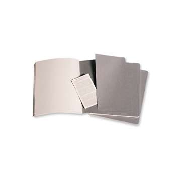 Moleskine Cahier Journal Set - XL Soft Cover - Pebble Grey