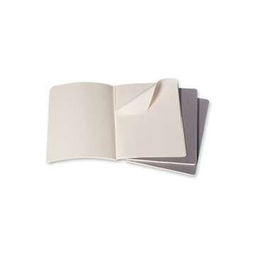 Moleskine Cahier Journal Set - XL Soft Cover - Pebble Grey