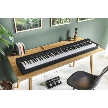 Yamaha P525B Digital Piano 88 Weighted Wooden Keys Black