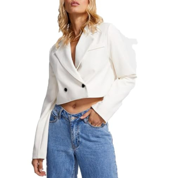 Stylish Lightweight Cropped Blazer for Women - Ideal for Office and Casual Wear
