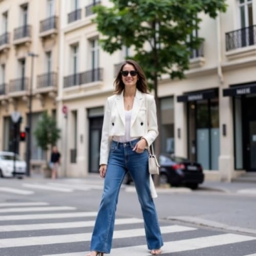 Chic Women's Cropped Blazer for Work and Casual Wear