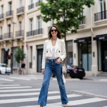 Chic Women's Cropped Blazer for Work and Casual Wear