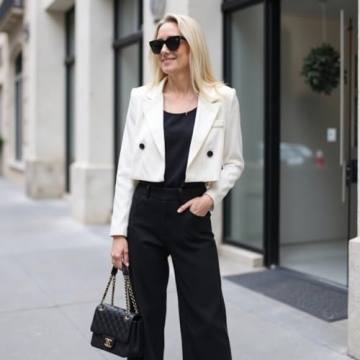 Chic Women's Cropped Blazer for Work and Casual Wear
