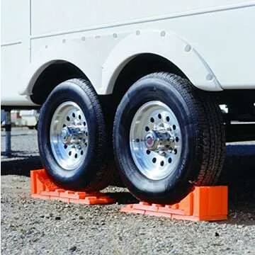 Tri-Lynx Wheel Stop/Chock Pack of 2 for Safe Traveling