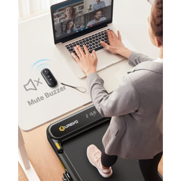 Compact UREVO Walking Pad for Home and Office Fitness