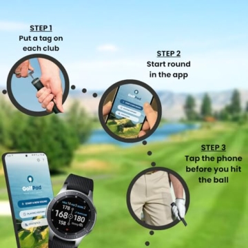 Golf Pad TAGS Swing Trainer for iPhone Android Users