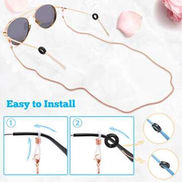 Kalevel Eyeglass Chain - Stylish & Durable Eyewear Holder