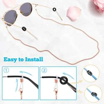 Kalevel Eyeglass Chain - Stylish & Durable Eyewear Holder