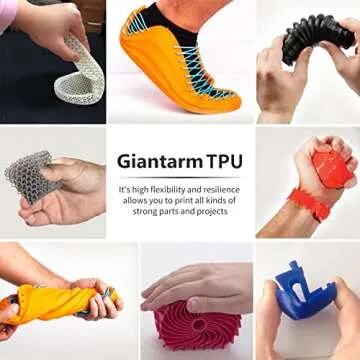 GIANTARM Flexible TPU Filament for 3D Printers