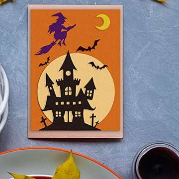 Metal Die Cuts for Halloween Card Making - Witch, Bat, Castle Designs