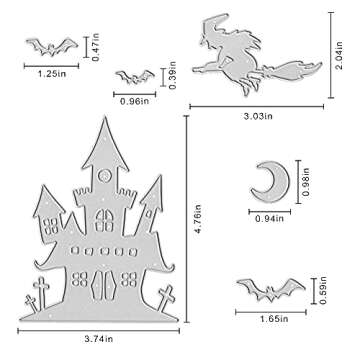 Halloween Metal Die Cuts for Card Making and Crafts