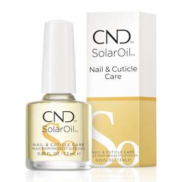 Nourishing CND SolarOil Cuticle Oil for Healthy Nails