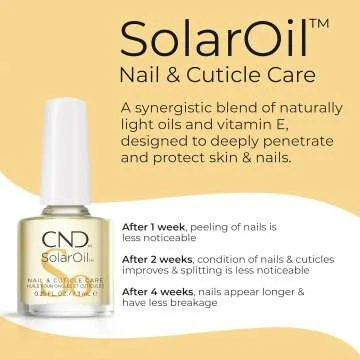 Nourishing CND SolarOil Cuticle Oil for Healthy Nails